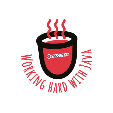 Working Hard Software Development Sticker by Crocusoft