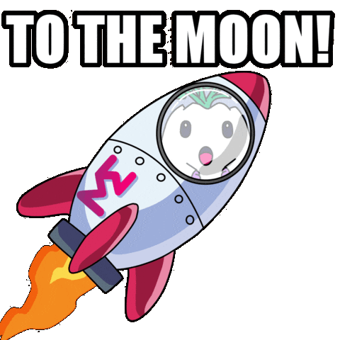 To The Moon Crypto Sticker by Magic Eden