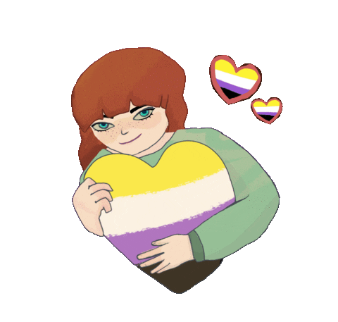 Proud Heart Sticker by Contextual.Matters