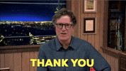 Stephen Colbert Thank You GIF by The Late Show With Stephen Colbert