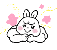 Dyungj bunny muscle characters 캐릭터 Sticker