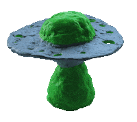 tiny_horror art 3d alien aliens Sticker