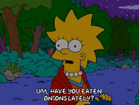 awkward lisa simpson GIF