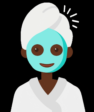 skinary giphygifmaker giphyattribution facemask black girl GIF