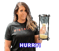 districtnhv run hurry hurry up district Sticker