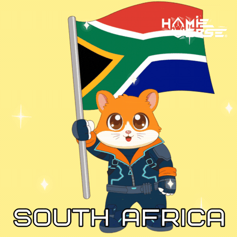Waving South Africa GIF by Hamieverse