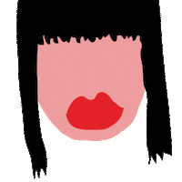 Illustration Eating Sticker by juliechicago