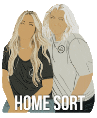 Homesort home clean sisters organization Sticker