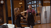 Celebrity Masterchef Hug GIF by MasterChefAU