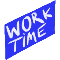 Time Work Sticker