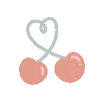 anastasiapoetri love red fruit cherry Sticker