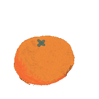 Orange Cassette Sticker