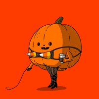 alexmdc coffee halloween candy boobs GIF