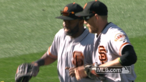 giants outfielders GIF by MLB