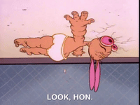 nicksplat ren and timpy GIF