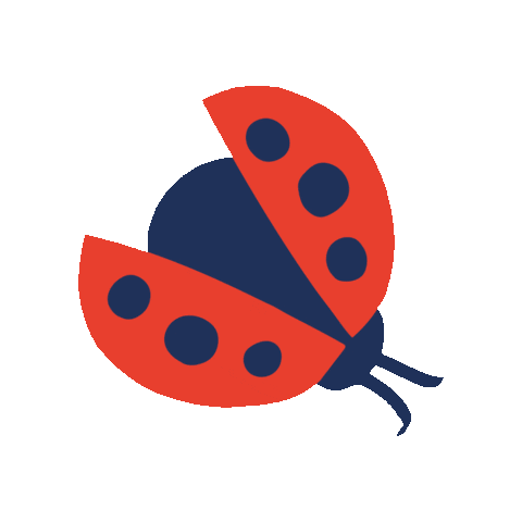 Lady Beetle Kids Sticker by babauba