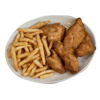 MaddoxFineFood chicken fries fried chicken french fries Sticker