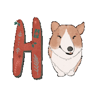 lulalistudio dog hohoho pupp lulalistudio Sticker
