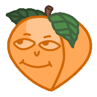 solhirs peach sh durazno hirs Sticker