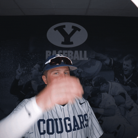 Sport Baseball GIF by BYU Cougars