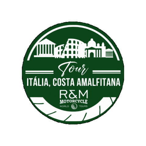 Adventure Italy Sticker by R&M Motorcycle | World Tours