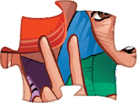 Puzzle Sticker by Turma da Mônica
