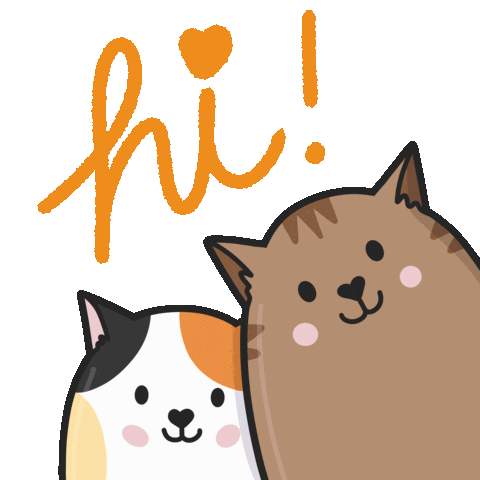 Cats Smile Sticker by Cat & Raven