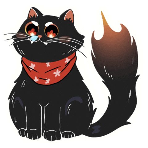 Cat Devil Sticker