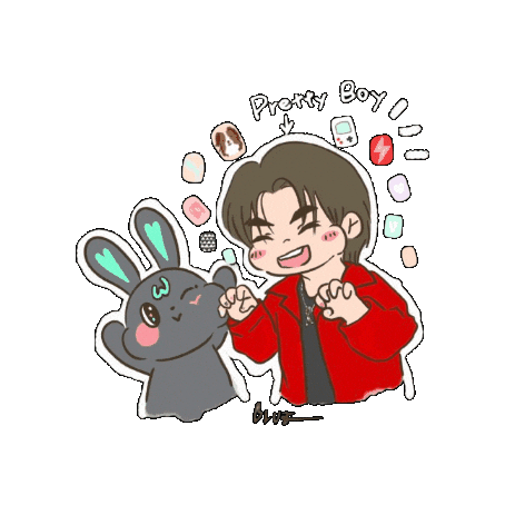 Bunny Win Sticker