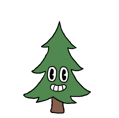 Happy Christmas Tree Sticker by Santiagoz_Arts