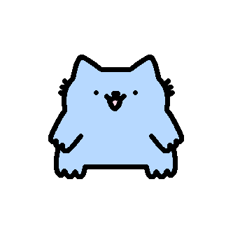 Cat Speaking Sticker by sillynub