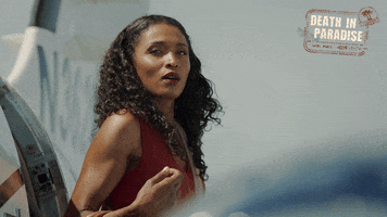 deathinparadiseofficial sigh relief relieved deep breath GIF