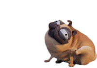 Dog Pug Sticker by NETFLIX
