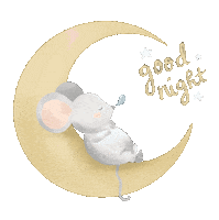 Night Sleeping Sticker