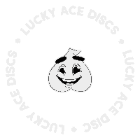 Discgolf Sticker by Lucky Ace Discs