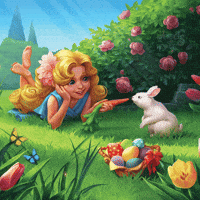 Long Hair Flowers GIF by G5 games