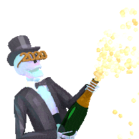 Celebrate New Years Eve Sticker by jjjjjohn