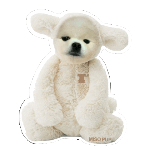 sleepy dog Sticker by MISO PUP