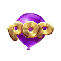 BigTimeGaming_official pop purple balloon casino Sticker