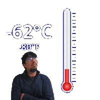 Negative Eighty Degrees Sticker