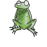 Monday Frog Sticker