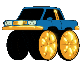 Old School Car Sticker by Bryson Williams