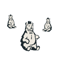 atlas bear love Sticker