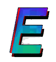 Glitch E Sticker by #BASILIO