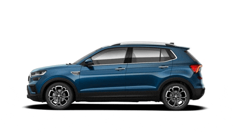 Kushaq Lava Blue GIF by Škoda Global