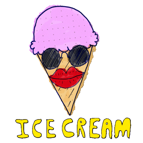 Ice Cream Summer Sticker by Todd Rocheford