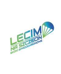 LecimNaSzczecin skydive parachute lns skoki spadochronowe Sticker