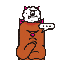 sweetmonster question ask 궁금 땀 Sticker