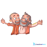 Yogi Adityanath India Sticker by Creative Hatti