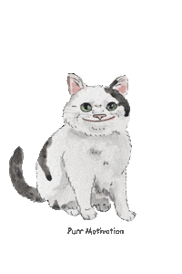 purrmotivation love happy cat thank you Sticker